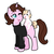 Size: 1500x1500 | Tagged: safe, artist:sirgalahadbw, oc, oc:julia, pony, unicorn, baby, female, foal, magical lesbian spawn, mother, mother and daughter, offspring, parents:oc x oc