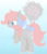 Size: 1006x1164 | Tagged: safe, artist:dreamilil, snuzzle, earth pony, pony, g1, g4, bow, female, g1 to g4, generation leap, gradient background, hair bow, mare, solo, tail bow, white outline