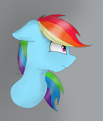 Size: 1085x1269 | Tagged: safe, artist:groomlake, rainbow dash, pony, g4, colored, simple, simple background