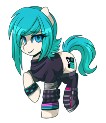 Size: 4164x4820 | Tagged: safe, artist:ciderpunk, oc, oc only, oc:chiptune, earth pony, pony, absurd resolution, boots, clothes, female, mare, shoes, simple background, solo, transparent background