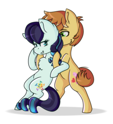 Size: 1000x1100 | Tagged: safe, artist:king-justin, coloratura, feather bangs, pony, g4, colorabangs, female, male, shipping, straight