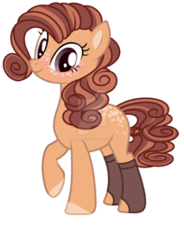 Size: 1024x1255 | Tagged: safe, artist:angelamusic13, oc, oc only, oc:fluffy ginger, earth pony, pony, unicorn, clothes, coat markings, dappled, deviantart watermark, female, mare, obtrusive watermark, simple background, socks, solo, transparent background, watermark