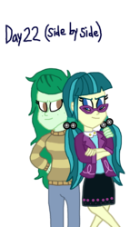 Size: 1500x2429 | Tagged: safe, artist:ktd1993, juniper montage, wallflower blush, equestria girls, g4, female, lesbian, ship:juniblush, shipping