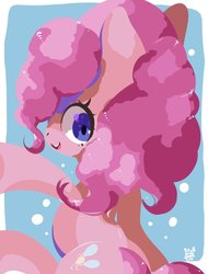 Size: 1000x1318 | Tagged: safe, artist:tohupo, pinkie pie, earth pony, pony, g4, female, mare, smiling, solo, three quarter view