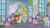 Size: 1600x900 | Tagged: safe, screencap, gallus, november rain, ocellus, peppermint goldylinks, sandbar, silverstream, smolder, twilight sparkle, yona, alicorn, changedling, changeling, classical hippogriff, dragon, earth pony, griffon, hippogriff, pegasus, pony, unicorn, yak, g4, season 9, she's all yak, background pony, cloven hooves, dragoness, female, friendship student, male, mare, ponies standing next to each other, stallion, student six, twilight sparkle (alicorn)