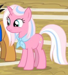 Size: 417x462 | Tagged: safe, screencap, quibble pants, pony, unicorn, g4, season 9, cropped, female, mare, neckerchief, solo focus