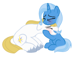 Size: 574x438 | Tagged: safe, artist:starshinejl, prince blueblood, trixie, pony, g4, female, male, ship:bluetrix, shipping, straight