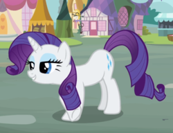 Size: 846x651 | Tagged: safe, screencap, rarity, pony, unicorn, g4, putting your hoof down, cropped, crossed hooves, female, lidded eyes, mare, smiling, solo, underhoof