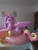 Size: 4032x3024 | Tagged: safe, artist:arniemkii, princess cadance, alicorn, inflatable pony, pony, g4, bed, bootleg, hongyi, indoors, inflatable, inflatable alicorn, inflatable float, inflatable toy, irl, lying down, on bed, opaque inflatable, photo, pool toy, prone