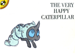 Size: 566x404 | Tagged: safe, artist:purple-blep, edit, thorax, changeling, changeling larva, g4, baby changeling, drawthread, holeless, male, solo, the very hungry caterpillar