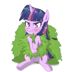Size: 1500x1500 | Tagged: safe, artist:yinglung, twilight sparkle, pony, g4, angry, bush, bushicorn, crying, female, mare, pouting, simple background, solo, teary eyes, transparent background, twilight bushel