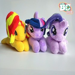 Size: 640x640 | Tagged: safe, starlight glimmer, sunset shimmer, twilight sparkle, pony, unicorn, g4, china ponycon, female, irl, lying down, magical trio, mare, photo, plushie, smiling