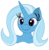 Size: 1129x1151 | Tagged: safe, artist:skyspeardraw, trixie, unicorn, anthro, g4, alternate hairstyle, bust, c:, horn, inspired drawing, long eyelashes, long horn, smiling