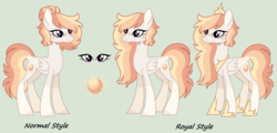 Size: 4040x1940 | Tagged: safe, artist:nocturnal-moonlight, oc, oc only, oc:oriana, pegasus, pony, crown, female, jewelry, mare, offspring, parent:princess celestia, parent:sunburst, parents:celestiburst, regalia, solo