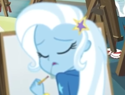 Size: 430x329 | Tagged: safe, screencap, curly winds, some blue guy, trixie, equestria girls, equestria girls series, g4, schedule swap, spoiler:eqg series (season 2), cropped, drool, offscreen character, sleeping