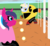 Size: 2360x2170 | Tagged: safe, artist:nootaz, oc, oc:fizzy pop, oc:nootaz, pony, commission, high res, jerma985, pac-man