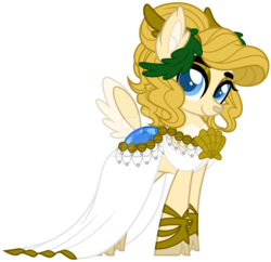 Size: 1600x1551 | Tagged: safe, artist:crystal-tranquility, oc, oc only, deer pony, original species, pond pony, clothes, dress, female, simple background, solo, transparent background