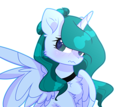 Size: 3350x2950 | Tagged: safe, artist:iheyyasyfox, artist:mint-light, edit, oc, oc only, oc:infinity blue, alicorn, pony, base used, female, high res, mare, simple background, solo, transparent background