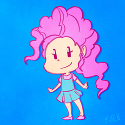 Size: 765x765 | Tagged: safe, artist:kprovido, pinkie pie, human, g4, clothes, dress, female, humanized, solo