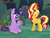 Size: 878x668 | Tagged: safe, screencap, sci-twi, sunset shimmer, twilight sparkle, pony, unicorn, equestria girls, equestria girls specials, g4, my little pony equestria girls: better together, my little pony equestria girls: spring breakdown, cropped, cute, equestria girls ponified, hooves, ponified, unicorn sci-twi