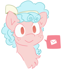 Size: 641x723 | Tagged: artist needed, safe, cozy glow, pegasus, pony, ask cozy glow, g4, bust, chest fluff, cozybetes, cute, female, filly, portrait, simple background, smiling, solo, white background