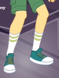 Size: 502x656 | Tagged: safe, screencap, flash sentry, human, equestria girls, equestria girls specials, g4, my little pony equestria girls: better together, my little pony equestria girls: spring breakdown, all good (song), clothes, converse, cropped, legs, male, pictures of legs, shoes, shorts, sneakers, socks