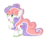Size: 1144x920 | Tagged: safe, artist:foxysparkle, sweetie belle, pony, g4, alternate hair color, alternate hairstyle, female, simple background, solo, transparent background