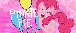 Size: 1920x842 | Tagged: safe, pinkie pie, earth pony, pony, g4, official, pinkie pie month, wallpaper