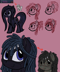 Size: 3840x4568 | Tagged: safe, artist:pirill, derpibooru exclusive, oc, oc only, oc:derpi dot, pony, april fools, april fools 2019, female, led, meta, reference sheet, simple background, solo