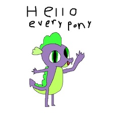 Size: 500x500 | Tagged: safe, artist:undeadponysoldier, spike, dragon, g4, 1000 hours in ms paint, looking at you, male, pixel art, simple background, solo, talking to viewer