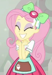 Size: 327x472 | Tagged: safe, fluttershy, equestria girls, g4, cute, eyes closed, grin, shyabetes, smiling