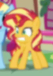 Size: 239x345 | Tagged: safe, screencap, rainbow dash, sunset shimmer, equestria girls, equestria girls series, g4, spring breakdown, spoiler:eqg series (season 2), blurry, cropped, female, goddammit pinkie, human pony dash, op i can't see shit, picture for breezies