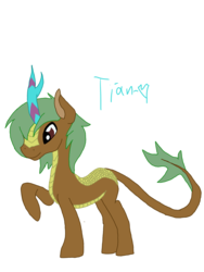 Size: 3072x4096 | Tagged: safe, artist:tian, oc, oc only, oc:raptor, kirin, male, simple background, solo, white background