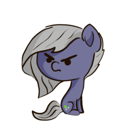 Size: 974x1074 | Tagged: safe, artist:t72b, derpibooru exclusive, limestone pie, pony, g4, annoyed, chibi, cute, dot eyes, female, frown, limabetes, simple background, sitting, solo, transparent background