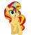 Size: 770x850 | Tagged: safe, artist:thunder-blur, sunset shimmer, pony, unicorn, g4, cute, female, glowing horn, horn, magic, mare, open mouth, raised hoof, shimmerbetes, smiling, solo