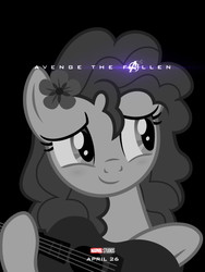 Size: 900x1200 | Tagged: safe, edit, pear butter, earth pony, pony, g4, avenge the fallen, avengers: endgame, female, guitar, meme, solo