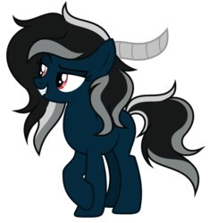 Size: 1456x1552 | Tagged: safe, artist:diamond-chiva, oc, oc only, oc:snowy, pony, female, horns, mare, simple background, solo, transparent background