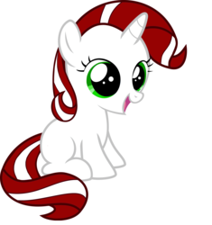 Size: 3784x4032 | Tagged: safe, artist:swiftgaiathebrony, oc, oc only, oc:ruby charm, pony, unicorn, blank flank, female, filly, next generation, offspring, parent:flam, parent:rarity, parents:rariflam, recolor, simple background, solo, white background