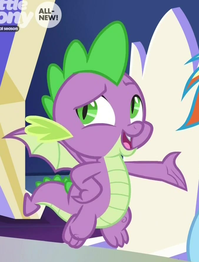 #2008334 - safe, screencap, rainbow dash, spike, dragon, g4, my little ...