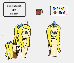 Size: 1173x1002 | Tagged: safe, artist:ask-luciavampire, oc, oc only, oc:arin nightlight, pony, unicorn, tumblr:ask-the-city-ponys, 1000 hours in ms paint, female, mare, profile, solo, tumblr