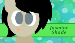 Size: 1280x750 | Tagged: safe, artist:thebadbadger, oc, oc:jasmine shade, pony