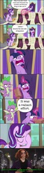 Size: 604x2375 | Tagged: safe, edit, edited screencap, screencap, spike, starlight glimmer, twilight sparkle, alicorn, dragon, pony, unicorn, g4, the beginning of the end, batman v superman: dawn of justice, burn, checklist, clothes, comic, facehoof, floppy ears, hyperventilating, jacket, lex luthor, nostalgia critic, office, paper bag, school of friendship, screencap comic, trevor mueller, twilight sparkle (alicorn), twilighting, winged spike, wings