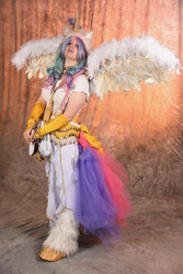 Size: 667x1000 | Tagged: safe, artist:ho-ohlover, princess celestia, human, g4, clothes, cosplay, costume, irl, irl human, photo, solo