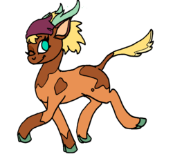 Size: 965x900 | Tagged: safe, artist:pony quarantine, arizona (tfh), velvet (tfh), cow, deer, reindeer, them's fightin' herds, community related, female, fusion, simple background, solo, transparent background