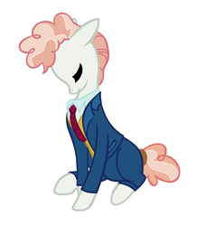 Size: 1509x1657 | Tagged: safe, artist:octodad, svengallop, earth pony, pony, g4, clothes, male, pants, simple background, solo, stallion, suit, white background