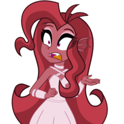 Size: 1024x1024 | Tagged: dead source, safe, artist:wubcakeva, oc, oc:mezma, equestria girls, g4, clothes, dress, equestria girls-ified, female, open mouth, simple background, transparent background