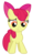 Size: 4016x6642 | Tagged: safe, artist:estories, apple bloom, earth pony, pony, g4, apple bloom's bow, bow, female, filly, hair bow, looking down, simple background, solo, transparent background, vector