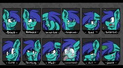 Size: 4000x2200 | Tagged: safe, artist:jxst-starly, oc, oc only, oc:magnifying glass, pegasus, pony, :t, angry, annoyed, blushing, brave, colt, concentrating, cute, embarrassed, evil smile, expressions, eyes rolling back, floppy ears, grin, i'm not cute, ipad, male, ruffled hair, sad, smiling, smirk, solo, surprised, suspicious, sweat, thinking, tongue out