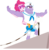 Size: 885x903 | Tagged: safe, artist:punzil504, big bell, pinkie pie, equestria girls, equestria girls specials, g4, my little pony equestria girls: better together, my little pony equestria girls: spring breakdown, armpits, arms spread out, equestria girls-ified, feet, female, glasses, high heels, legs, shoes, simple background, smiling, transparent background, vector