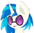 Size: 1429x1376 | Tagged: safe, artist:pointdelta, dj pon-3, vinyl scratch, pony, unicorn, g4, bust, cute, ear fluff, female, open mouth, portrait, solo, vinylbetes